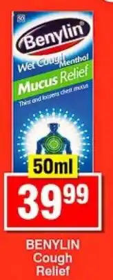 Choppies Benylin Cough Relief offer