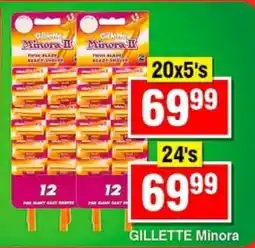 Choppies GILLETTE Minora offer