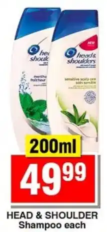 Choppies HEAD & SHOULDER Shampoo offer