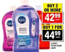 Choppies LUMO Foam Bath offer