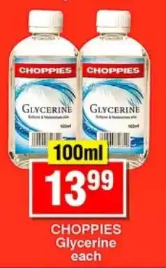 Choppies CHOPPIES Glycerine offer