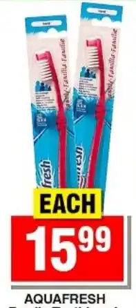 Choppies AQUAFRESH toothbrush offer