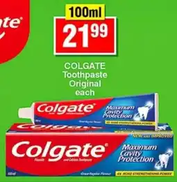 Choppies Colgate Toothpaste Original offer