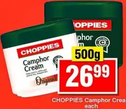 Choppies CHOPPIES Camphor Cream offer