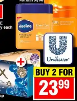 Choppies Vaseline Even Tone Intensive Care Body Cream offer