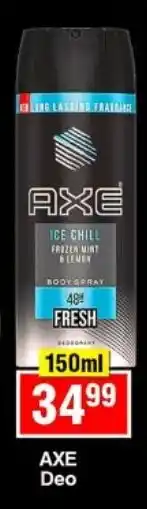 Choppies AXE Deo offer