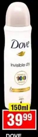 Choppies Dove Invisible dry offer