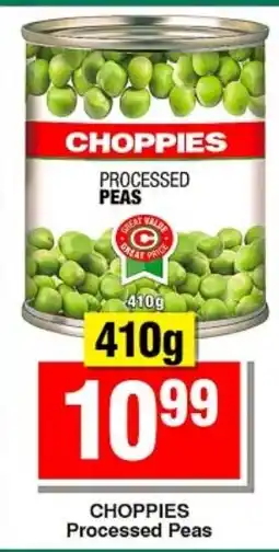 Choppies CHOPPIES Processed Peas offer
