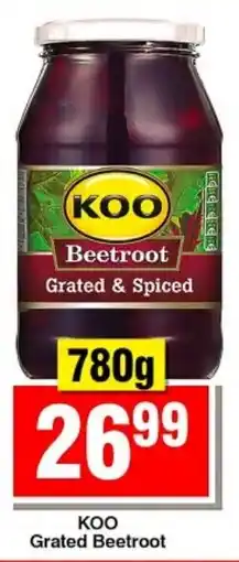Choppies KOO Grated Beetroot offer