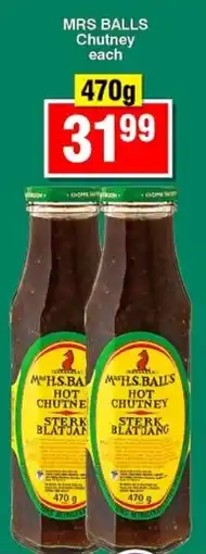 Choppies Mrs Balls Hot Chutney offer