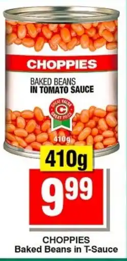 Choppies CHOPPIES Baked Beans in T-Sauce offer