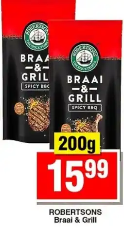 Choppies ROBERTSONS Braai & Grill offer