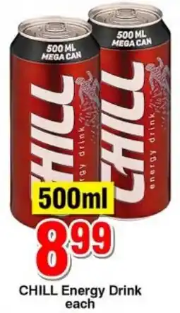 Choppies CHILL Energy Drink offer