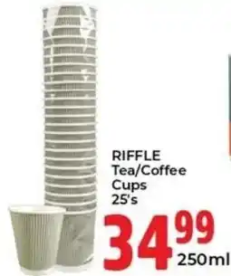 Elite Cash & Carry Riffle Tea/Coffee Cups offer