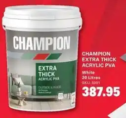 Cashbuild Champion Extra Thick Acrylic PVA offer