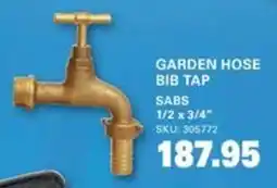 Cashbuild GARDEN HOSE BIB TAP SABS offer