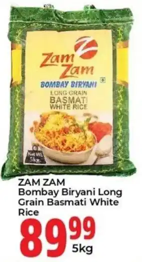 Elite Cash & Carry ZAM ZAM Bombay Biryani Long Grain Basmati White Rice offer