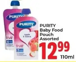 Elite Cash & Carry PURITY Baby Food Pouch Assorted offer
