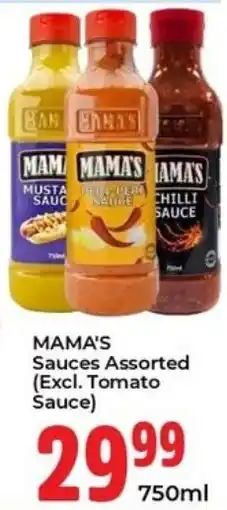 Elite Cash & Carry MAMA'S Sauces Assorted offer