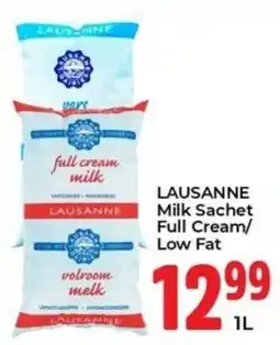 Elite Cash & Carry LAUSANNE Milk Sachet Full Cream/Low Fat offer