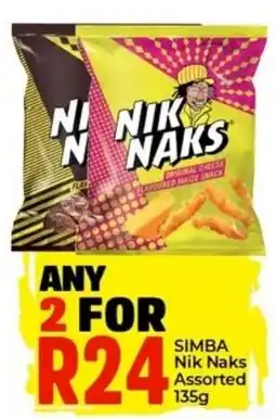 Elite Cash & Carry SIMBA Nik Naks Assorted offer