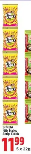 Elite Cash & Carry Simba Nik Naks Strip Pack offer
