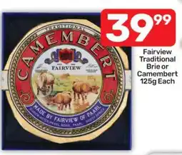 Pick n Pay Fairview Traditional Brie or Camembert 125g Each offer