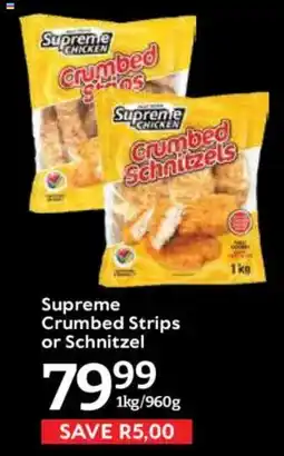 Oxford Freshmarket Supreme Crumbed Strips or Schnitzel offer