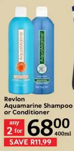Oxford Freshmarket Revlon Aquamarine Shampoo or Conditioner offer