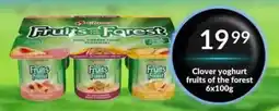 Super Save Clover yoghurt fruits of the forest offer