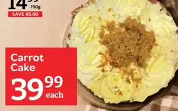 Oxford Freshmarket Carrot Cake offer