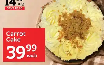 Oxford Freshmarket Carrot Cake offer