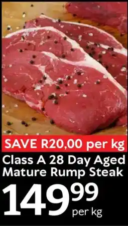 Oxford Freshmarket Class A 28 Day Aged Mature Rump Steak offer