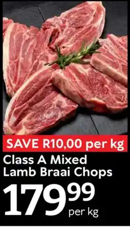 Oxford Freshmarket Class A Mixed Lamb Braai Chops offer