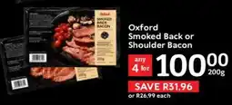 Oxford Freshmarket Oxford Smoked Back or Shoulder Bacon offer