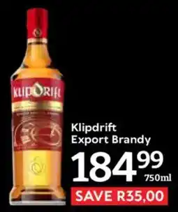 Oxford Freshmarket Klipdrift Export Brandy offer