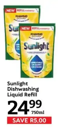 Oxford Freshmarket Sunlight Dishwashing Liquid Refill offer