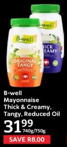 Oxford Freshmarket B-well Mayonnaise Thick & Creamy, Tangy, Reduced Oil offer