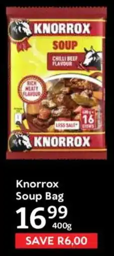 Oxford Freshmarket Knorrox Soup Bag offer