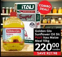 Oxford Freshmarket Golden Glo Sunflower Oil PLUS Itau Maize Meal offer