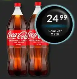 Super Save Coca-Cola Original Taste Less Sugar offer