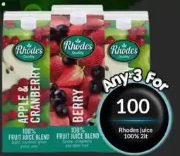 Super Save Rhodes juice offer