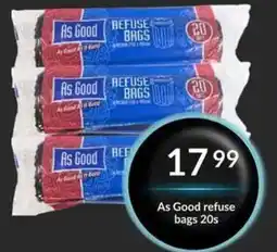 Super Save As Good refuse bags offer