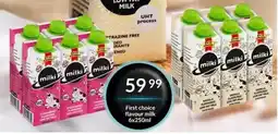Super Save First choice flavour milk offer