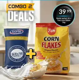 Super Save Bonlé Fresh Milk + 7am Corn Flakes offer
