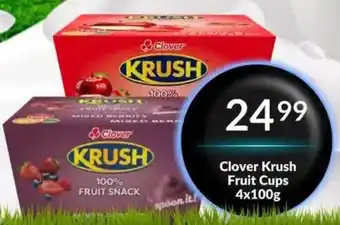 Super Save Clover Krush Fruit Cups offer