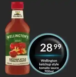 Super Save Wellington's ketchup style tomato sauce offer
