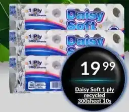 Super Save Daisy Soft 1 ply recycled 300sheet 10s offer