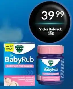 Super Save Vicks BabyRub offer