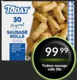 Super Save Today's sausage rolls 30s offer